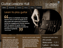 Tablet Screenshot of guitarlessonshull.com